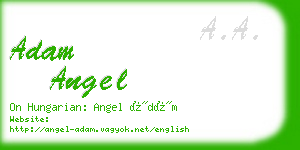 adam angel business card